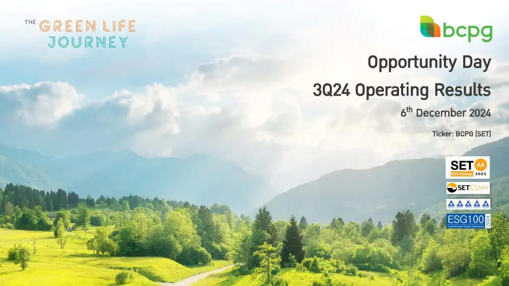 Opportunity Day Quarter 3/2024