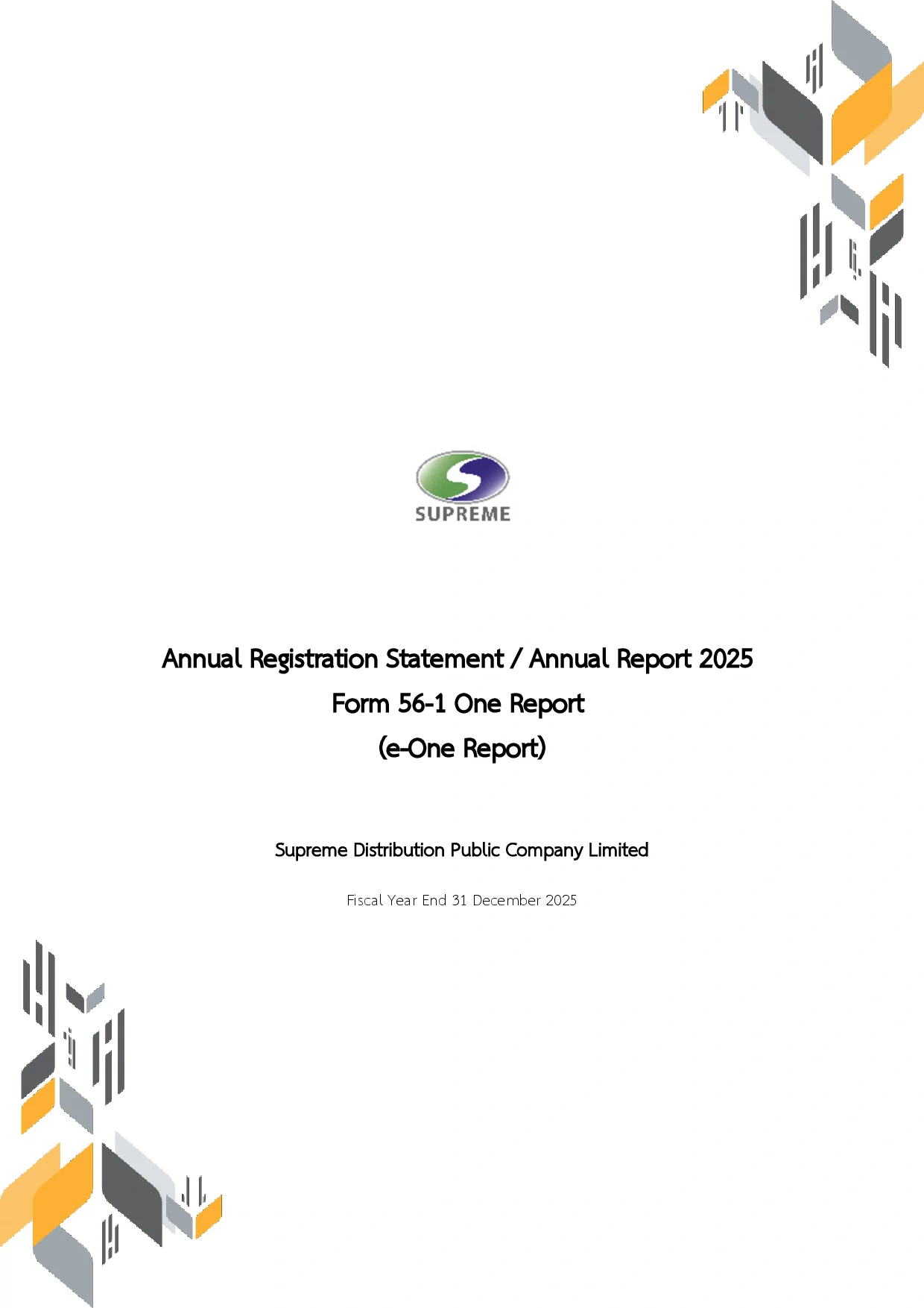 Form 56-1 One Report 2025 (e-One Report)