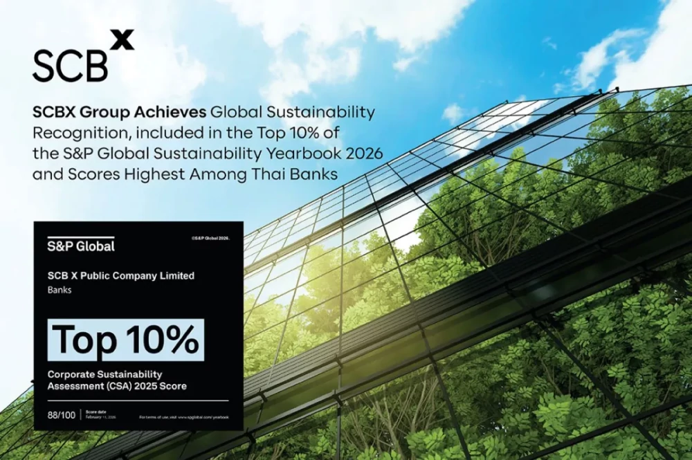 SCBX Group Achieves Global Sustainability Recognition, included in the Top 10% of the S&P Global Sustainability Yearbook 2026