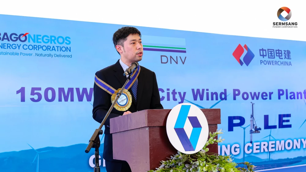 SSP ปักเสาเอกวินด์ฟาร์มบาโกฟิลิปปินส์ 150 MW ดันพอร์ตพลังงานสะอาดมุ่งเป้า 1,000 MW