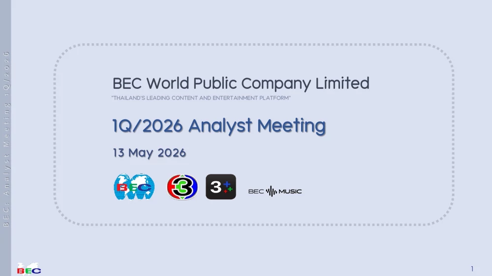 1Q/26 Analyst Meeting Presentation