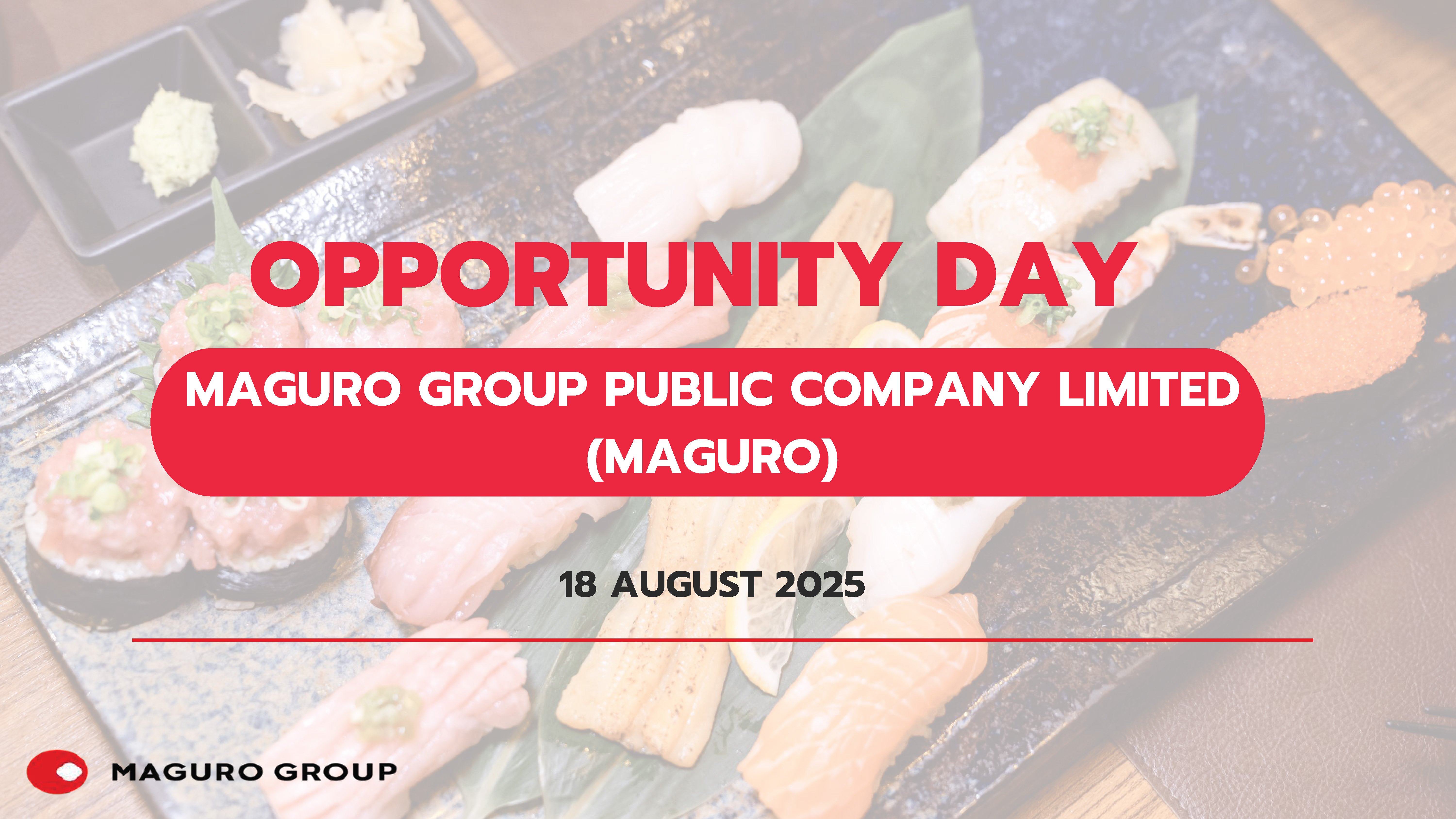 Opportunity Day Quarter 2/2025