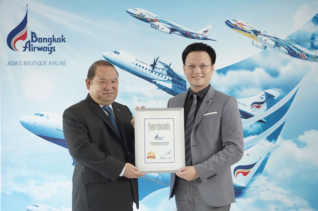 บางกอกแอร์เวย์ส รับรางวัลสุดยอดแบรนด์แห่งปี 2561