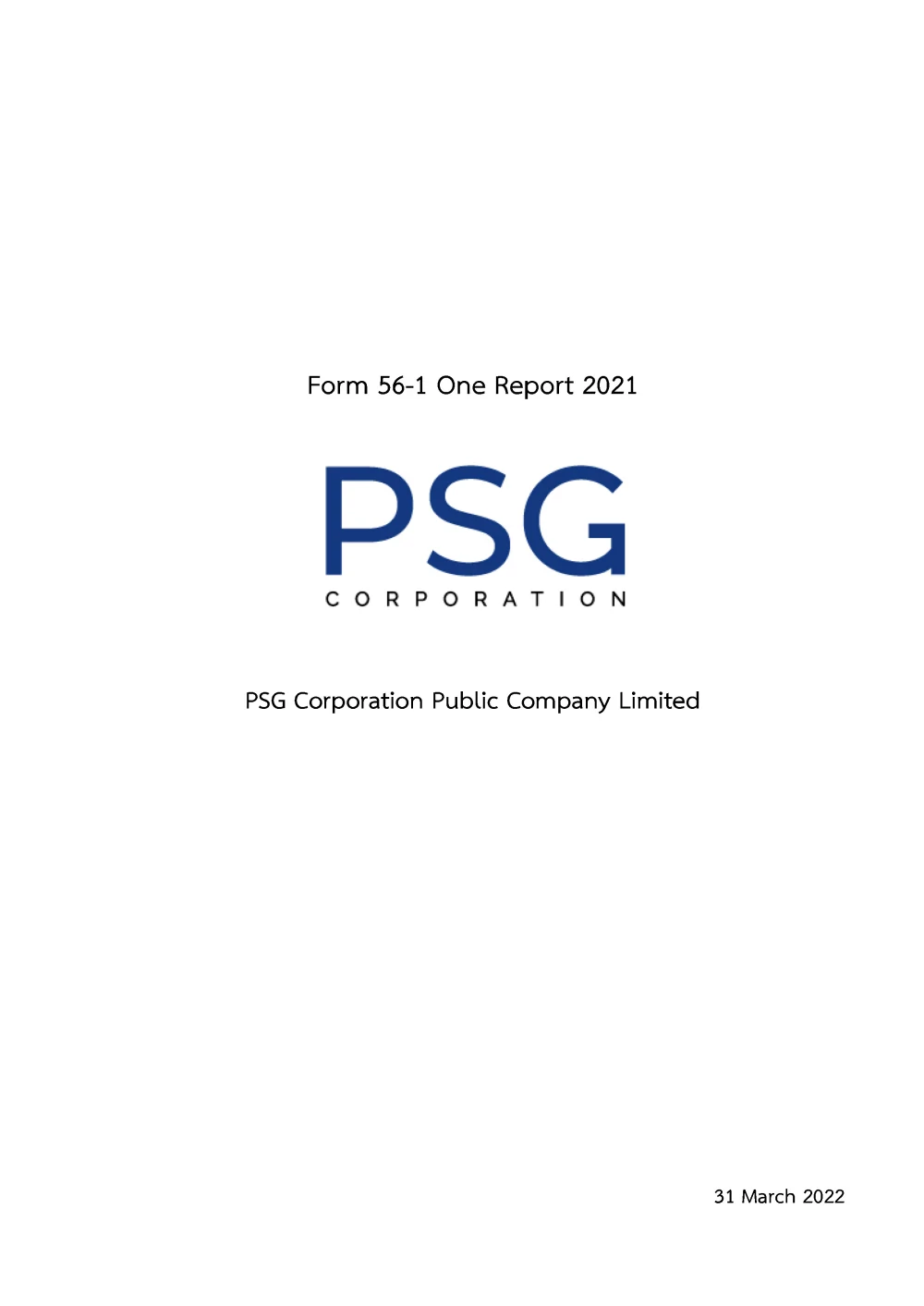 Form 56-1 One Report 2021