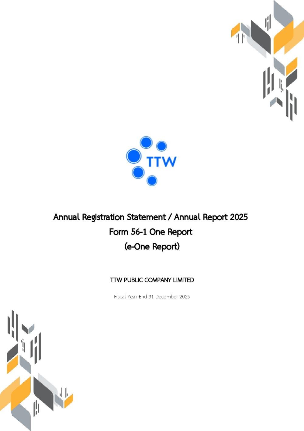 Form 56-1 One Report 2025