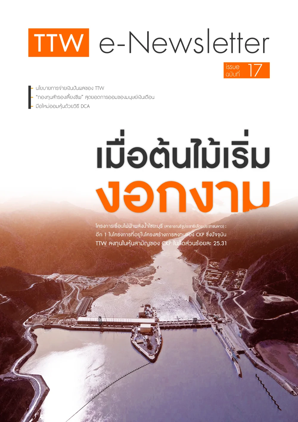 ภาพรวมการดำเนินงาน ไตรมาสที่ 1/2562