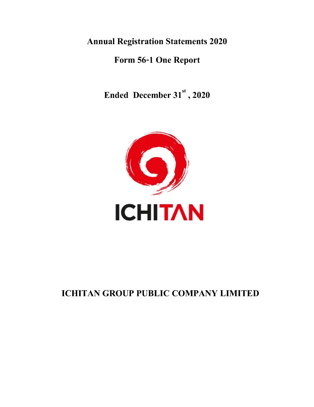Form 56-1 One Report 2020