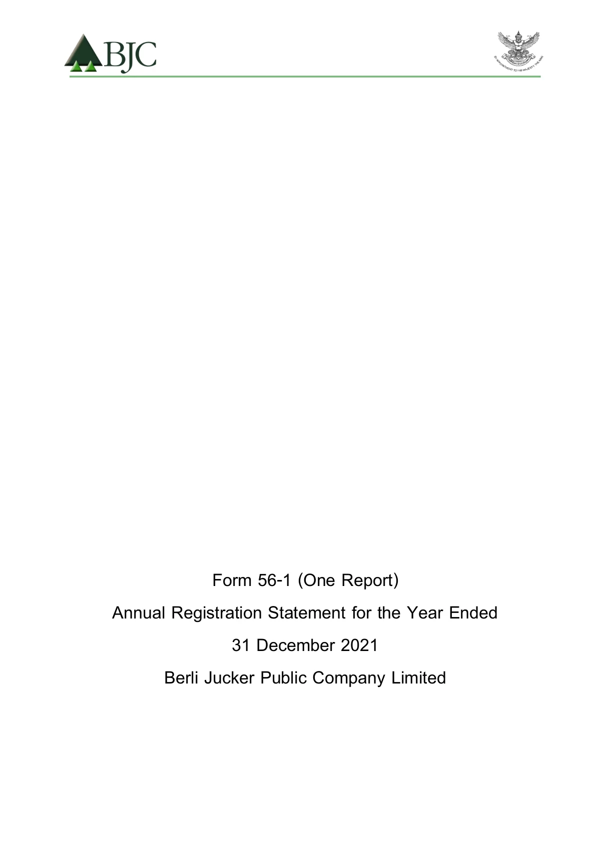 Form 56-1 One Report 2021