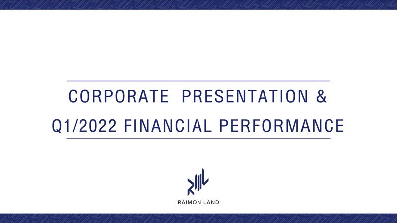Corporate Presentation and Q1/2022
