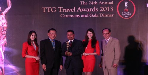 แอร์เอเชียคว้ารางวัล Best Asian Low Cost Carrier จาก TTG เป็นครั้งที่ 7