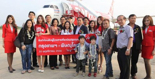 AirAsia's Bangkok-Phitsanulok inaugural flight takes off