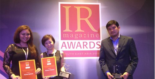 แอร์เอเชีย และ แอร์เอเชีย เอ็กซ์ รับรางวัลด้านนักลงทุนสัมพันธ์ จากงาน IR Magazine Awards and Conference-South East Asia 2013