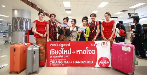 AirAsia Celebrates "Chiang Mai-Hangzhou" Inaugural Flight With Low Fares, Starting From 2,290 THB per way