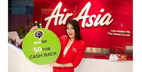 AirAsia Partners with GrabTaxi for Special Promotion Hail a Cab to Don Mueang Airport through the GrabTaxi app and get 50THB Cash Back