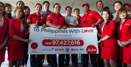 AirAsiafunds reconstruction of 500 homes and livelihood opportunities for Philippines typhoon survivors with #toPHwithlove donations