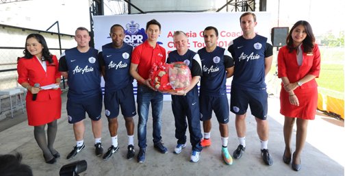 AirAsia Flies QPR Coaches for Youth Camp Search for New Star to Train with Team in England