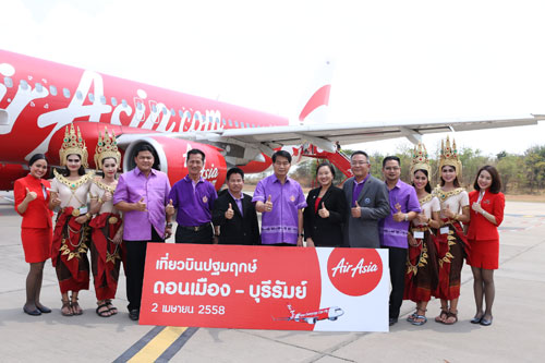 AirAsia Celebrates First "Don Mueang-Buriram" Flight Travel to the Stone Castle, Home of Buriram United at a Promotional Fare Starting at Only 590 THB!