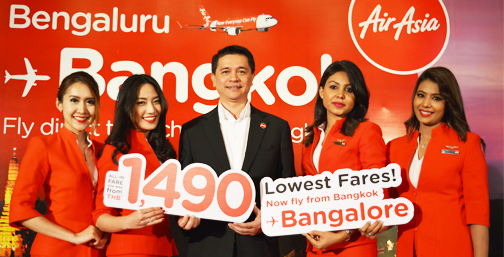 AirAsia Launches Direct Flights to South India "Bangkok-Bangalore" Starting at 1,490 THB per Trip, Big Plans for Latter Half of Year