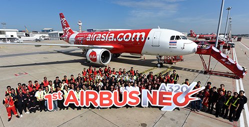 Thai AirAsia Welcomes Its First Airbus A320 Neo Reducing Energy Consumption by 15% alongside Noise Pollution Asserts Airline's Leadership in Innovation