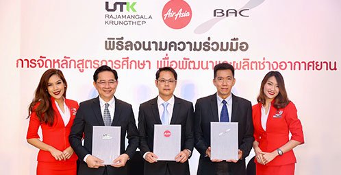 Thai AirAsia partners Rajamangala University of Technology Krungthep and Bangkok Aviation Center Launches "Aircraft Mechanic" Development Course Offering Jobs with AirAsia and Opportunity in Aviation Industry