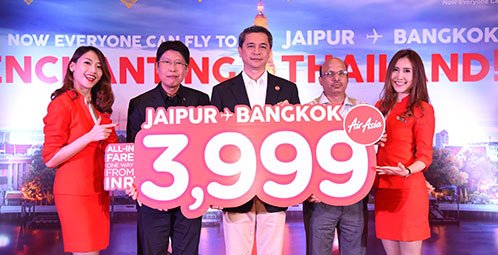 AirAsia Introduces 2 New Direct Flights to India Bangkok-Jaipur and Tiruchirappalli 4 Flights a Week