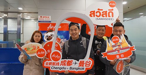 AirAsia Welcomes Passengers Flying Directly to China Now Flying Bangkok-Chengdu and Phuket-Kunming