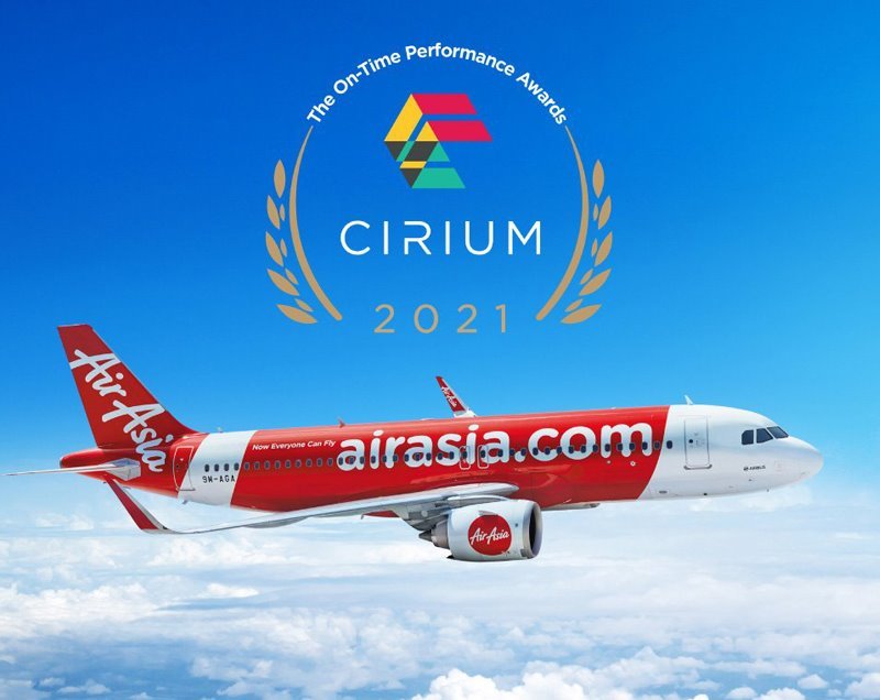 Thai AirAsia among Top 3 “Most OnTime Low Cost Carriers” in Cirium’s