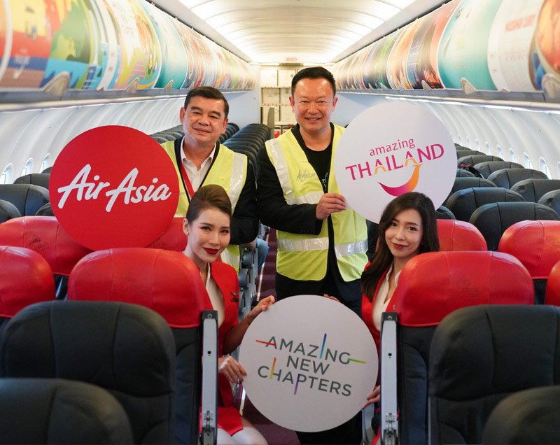 TAT joins AirAsia to Unveil “Amazing New Chapters” aircraft livery New campaign to further promote new side of Thai travel
