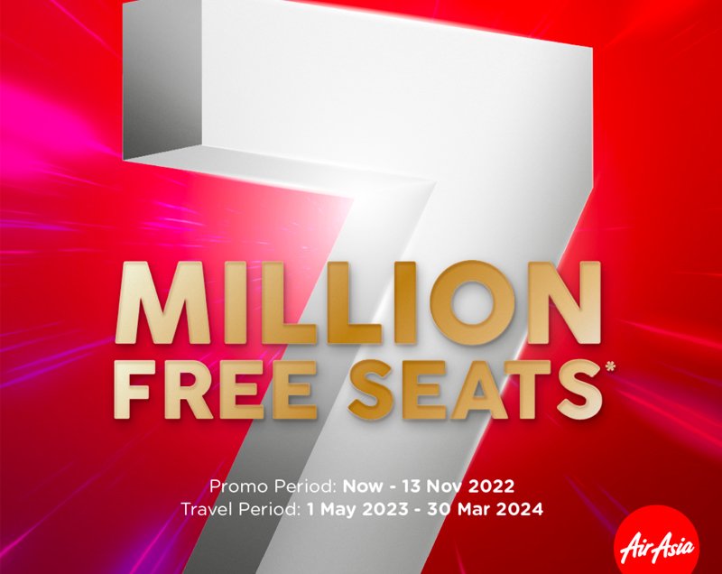 AirAsia launches 7 million FREE* Seats to celebrate 700 million passengers flown across Asean and beyond