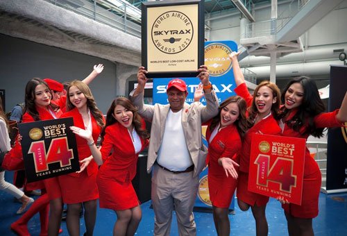 Millions of global travellers voted AirAsia as the World’s Best Low-Cost Airline for the 14th consecutive time at Skytrax