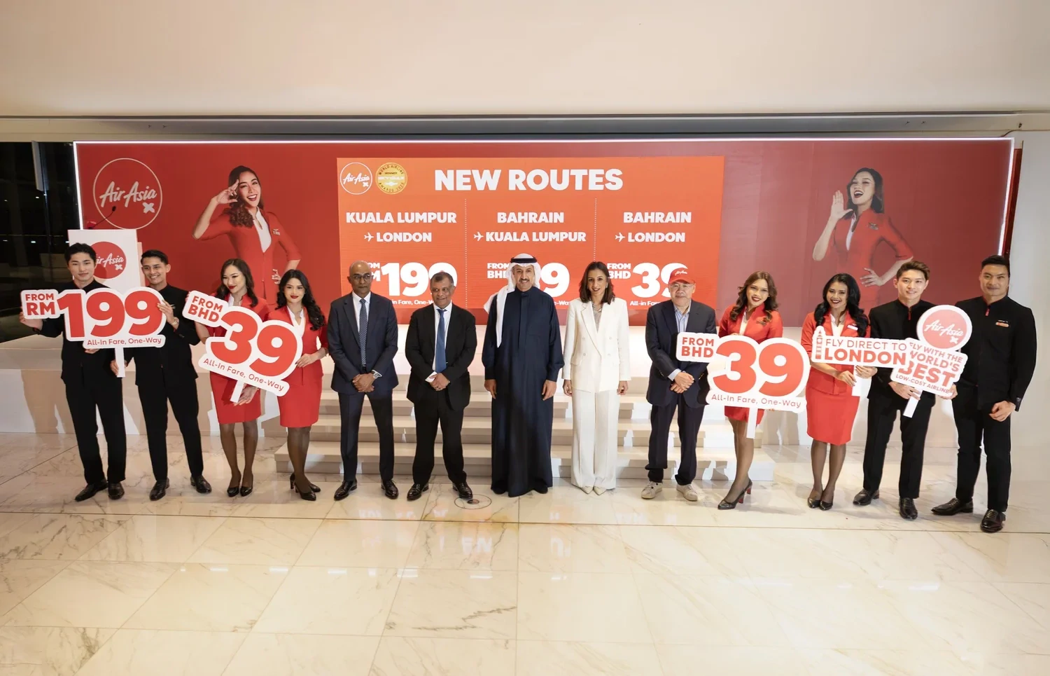 AirAsia X goes global with launch of Kuala Lumpur-Bahrain-London route, establishing Bahrain as its first strategic hub to Europe