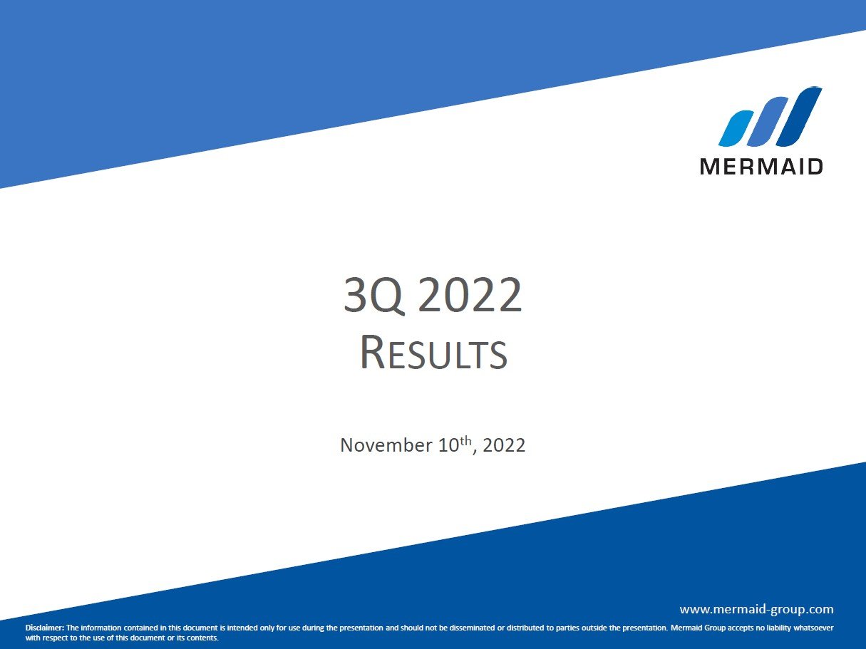 Mermaid Results Presentation 3Q/2022