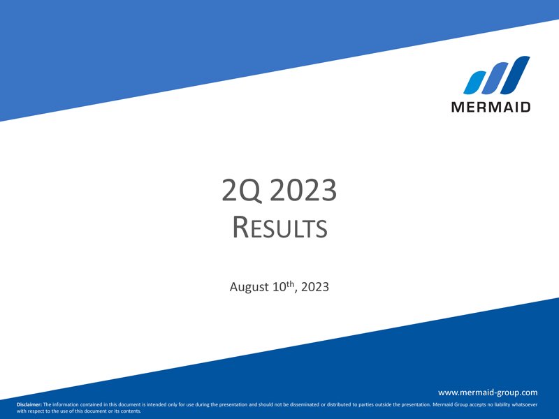 Mermaid Results Presentation 2Q/2023