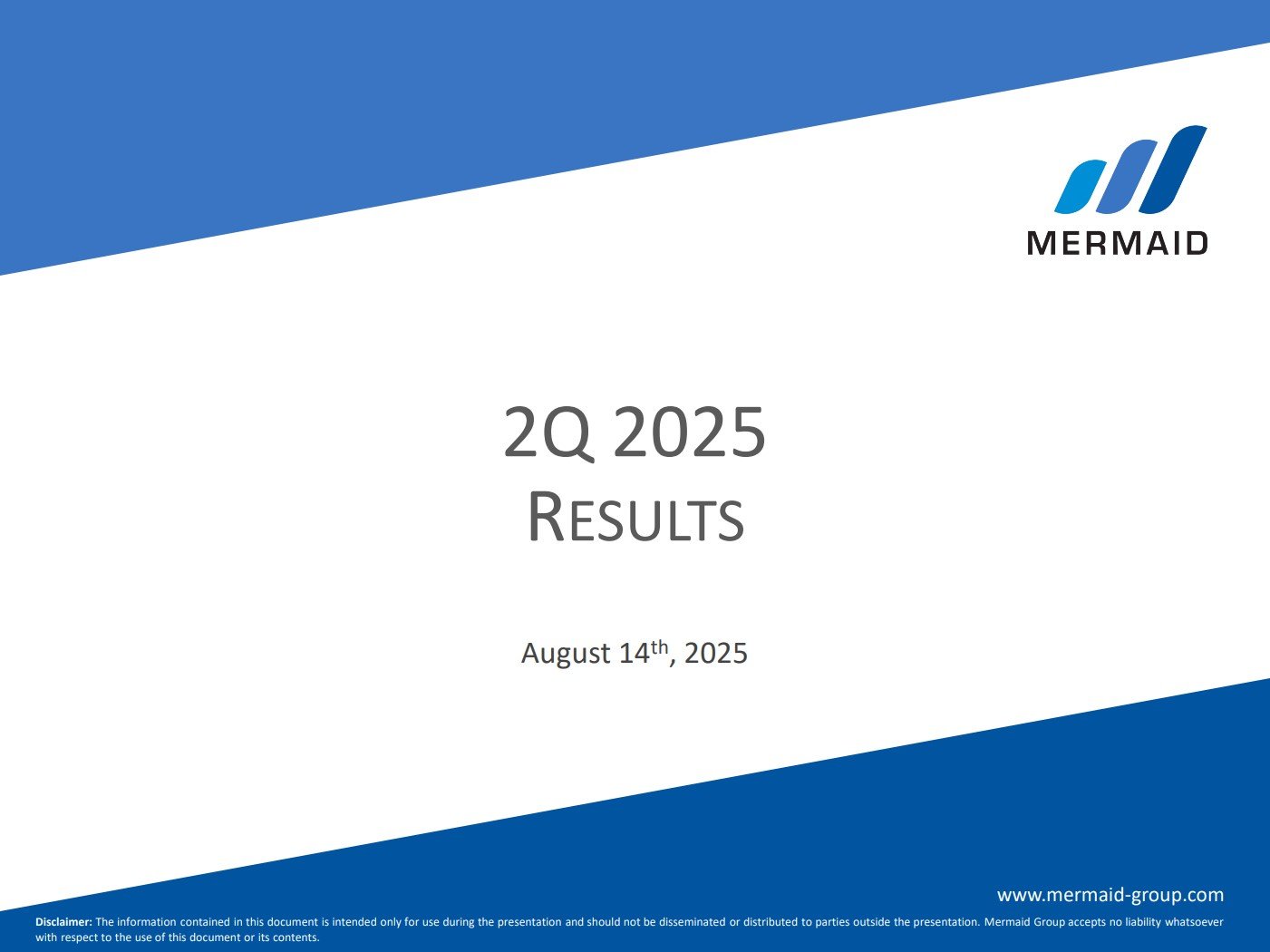 Mermaid Results Presentation 2Q/2025