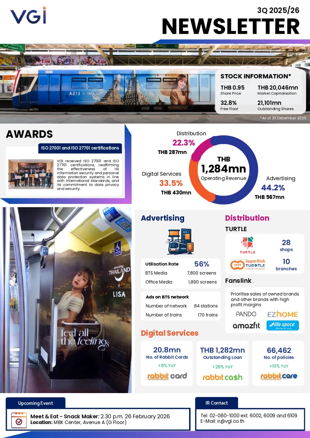 IR Newsletter 3Q 2025/26