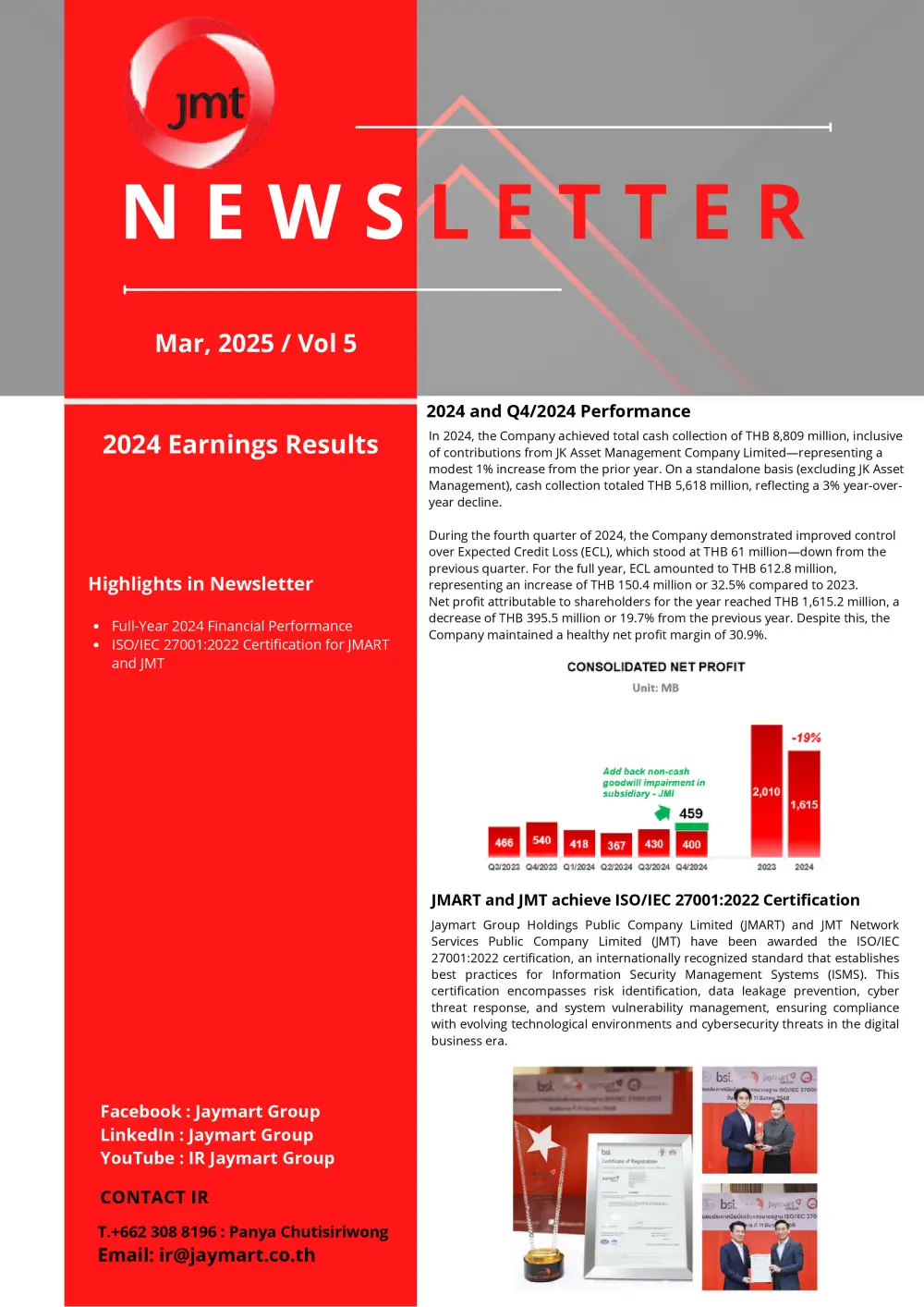 IR Newsletter Vol.5 March 2025