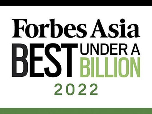 Mega features in Forbes Asia’s best under a billion for a second consecutive year