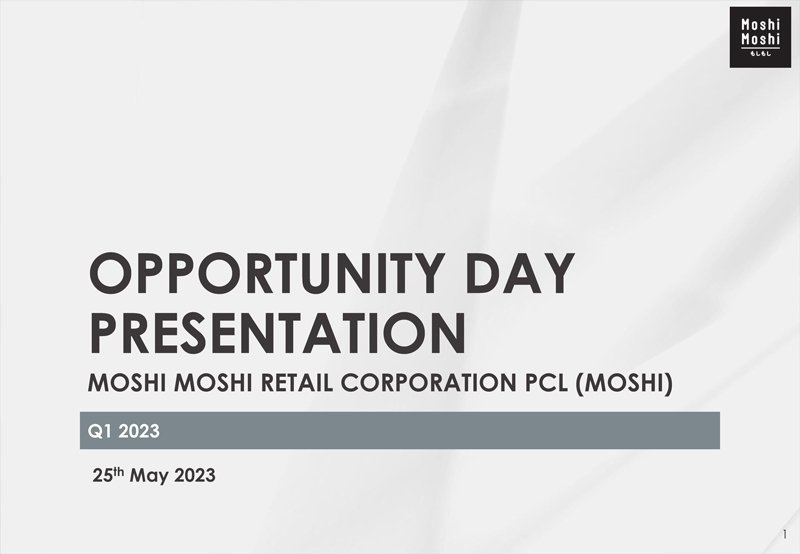 Opportunity Day Q1/2023