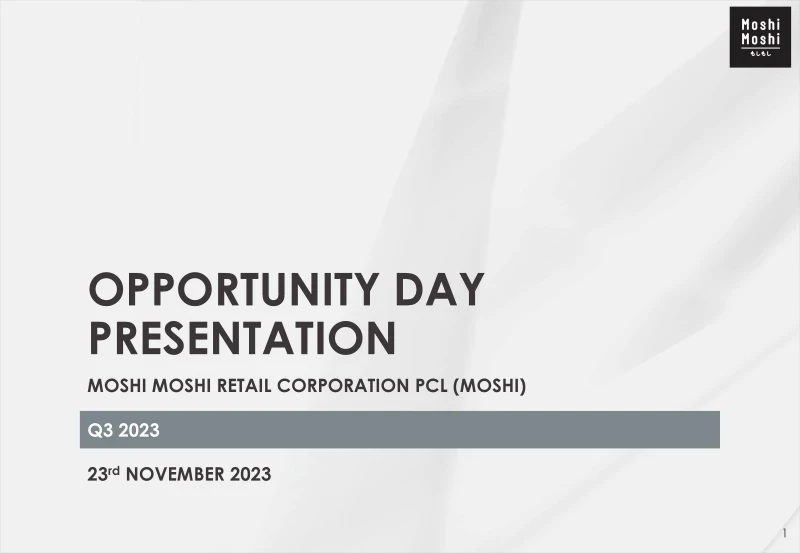 Opportunity Day Q3/2023
