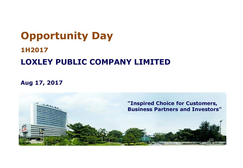 Opportunity Day Q2/2017