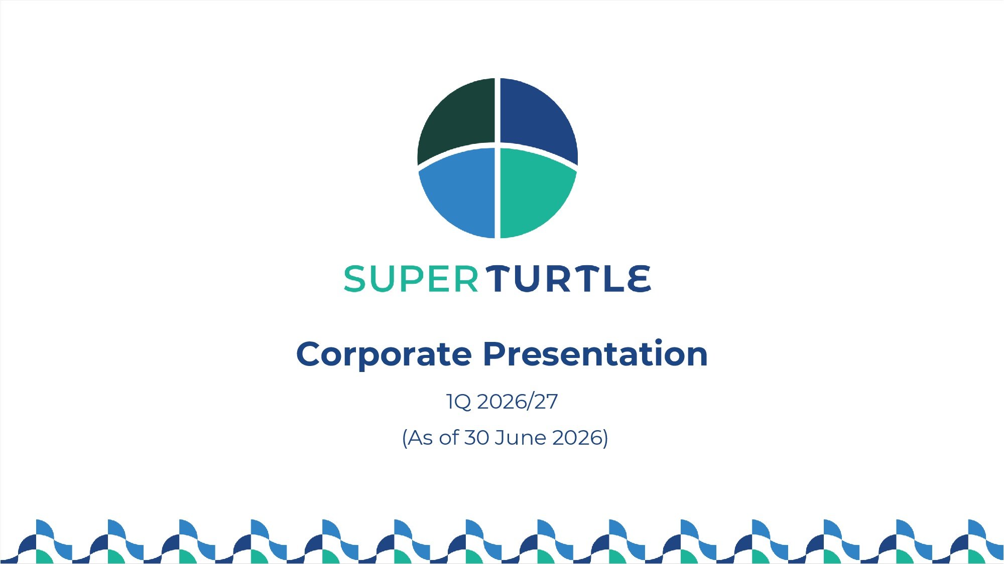 Corporate Presentation 1Q 2026/27
