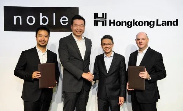 Noble Development and Hongkong Land enter into joint venture to co-develop Witthayu land plot, combining forces to create best-in-class condominiums for the luxury market.